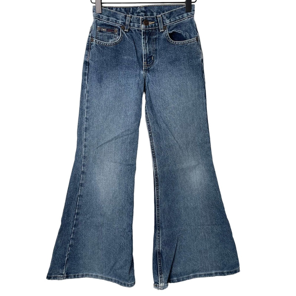 l.e.i. | Vintage Y2K Girls Flare Bell Bottom Denim Jeans | sz 10